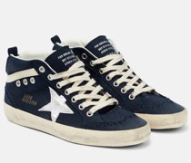 Golden Goose Sneakers Mid Star aus Canvas und Leder