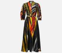 Gabriela Hearst Bedrucktes Midikleid Dexter aus Seide