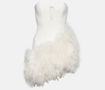 David Koma Minikleid mit Federn