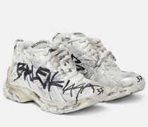 Sneakers Runner Graffiti aus Leder