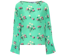 BERNADETTE Bedrucktes Top Gemma aus Seide