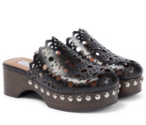 Alaia Clogs aus Leder