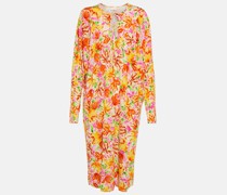 Dries Van Noten Bedrucktes Midikleid aus Jersey