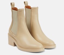 Chloe Chelsea Boots Mallo aus Leder