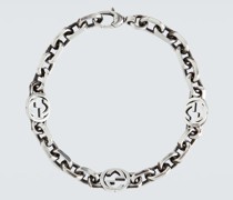 Armband Interlocking G aus Sterlingsilber