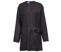 Minikleid aus Woll-Crêpe