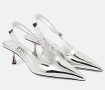 Slingback-Pumps Amel 50 aus Metallic-Leder