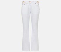 Verzierte Low-Rise Flared Jeans