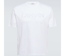 Lanvin Besticktes T-Shirt aus Baumwolle