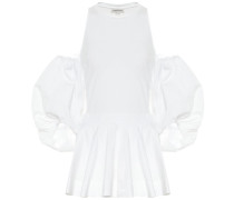 Alexander McQueen Top aus Baumwollpopeline