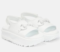 Gucci Plateausandalen Horsebit