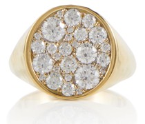 Octavia Elizabeth Ring Octavia Signet aus 18kt Gelbgold mit Diamanten