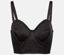 Bustier-Top aus Satin