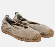 Brunello Cucinelli Espadrilles aus Veloursleder