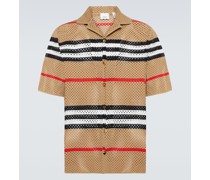 Burberry Gestricktes Kurzarmhemd Icon Stripe