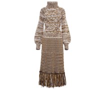 Etro Maxikleid aus einem Wollgemisch
