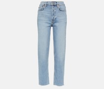 Re/Done High-Rise Straight Jeans 70s Stove Pipe