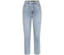 High-Rise Straight Jeans Peg
