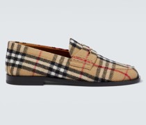 Loafers  Check aus Wolle