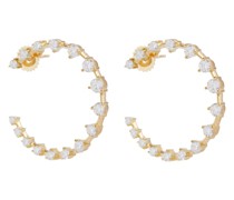 Ohrringe Crescent aus 18kt Gelbgold mit Diamanten