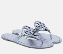 Tory Burch Sandalen Miller aus Metallic-Leder