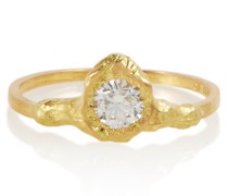 Ring Iman aus 18kt Gelbgold mit Diamant