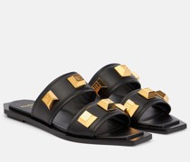 Balmain Verzierte Sandalen aus Leder