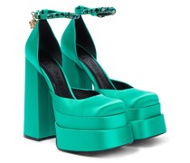 Versace Plateau-Pumps Medusa Aevitas aus Satin