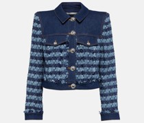 Jacke Santo aus Denim und Tweed