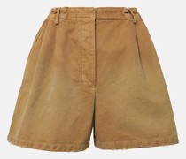 Shorts aus Baumwoll-Canvas