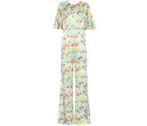 Bedruckter Jumpsuit aus Seide