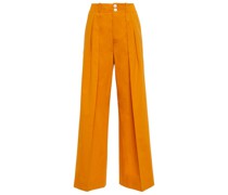 Plan C Hose mit weitem Bein aus Baumwolle