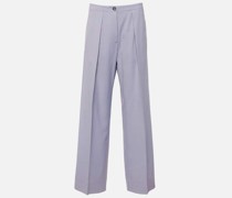Weite Mid-Rise-Hose