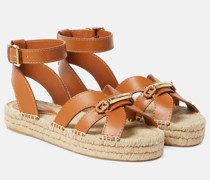 Espadrille-Sandalen Prisma aus Leder