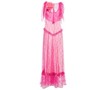 Rodarte Maxikleid aus floraler Spitze