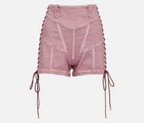 X KNWLS High-Rise Shorts aus Denim