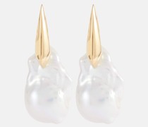 Ohrringe aus 18kt Gelbgold mit Perlen