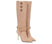Balmain Stiefel Robin aus Veloursleder