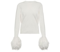 JW Anderson Pullover Ray mit Faux-Federn