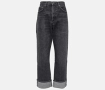 Mid-Rise Straight Jeans Fran