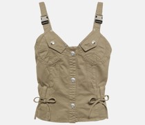 Bustier-Top aus Baumwolle