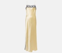 Slipdress Aries aus Seide mit Spitze