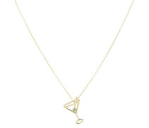 Aliita Halskette aus 9kt Gelbgold mit Smaragd