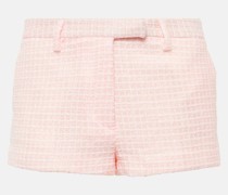 Shorts aus Tweed mit Pailletten