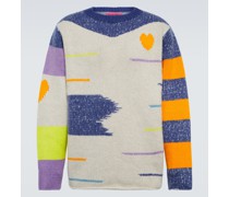 The Elder Statesman Pullover Love N Stripes aus Kaschmir