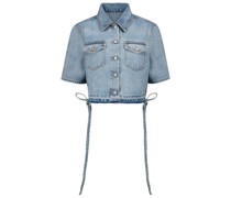 Off-White Cropped-Jeanshemd