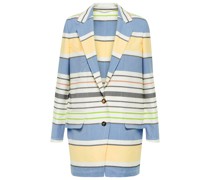 Max Mara Gestreifter Blazer Stallo aus Leinen