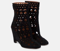 Alaia Ankle Boots Vienne aus Veloursleder