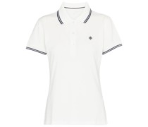 Besticktes Tennis-Shirt aus Piqué