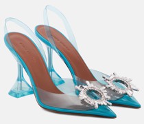 Amina Muaddi Verzierte Sandalen